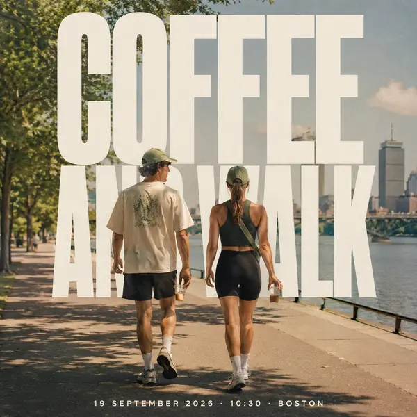 Coffee and Walk on the Charles