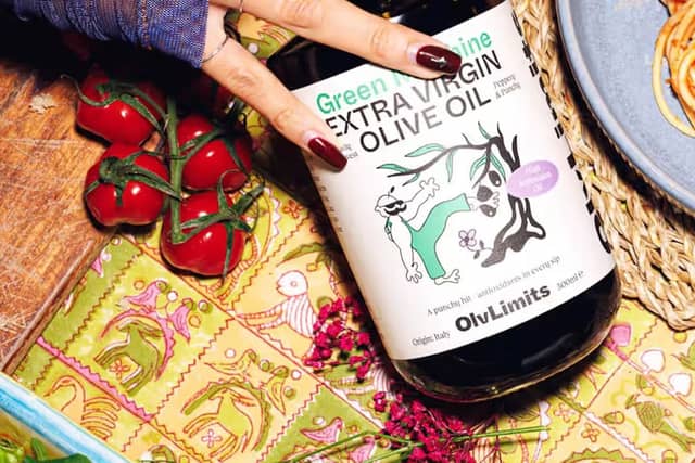 Flasche mit extra nativem Olivenöl von OlvLimits.